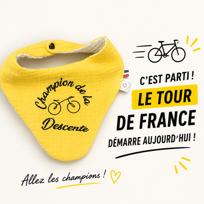 Bavoir Le tour de France